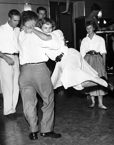 Students dancing at the Sock Hop, 1953.